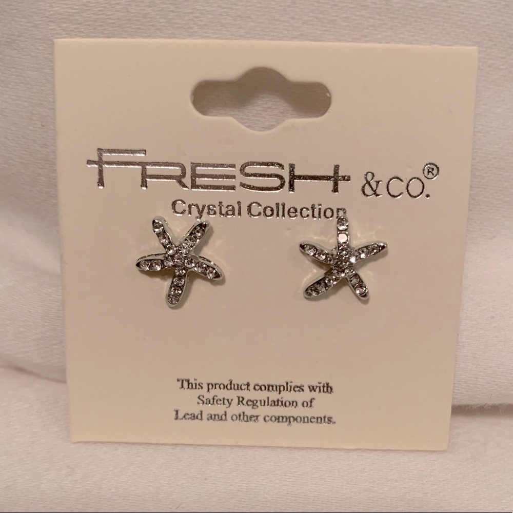 Fresh & Co. Starfish Earrings Never Worn